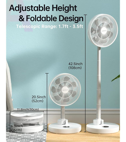 Tripole 12'' Ventilador De Pie Ventilador Oscilante De Pedes 1