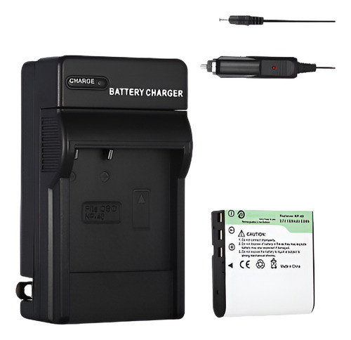 Batería Np-40 + Cargador Fr Casio Np40 Exilim Zoom Ex-z50 Z8 0