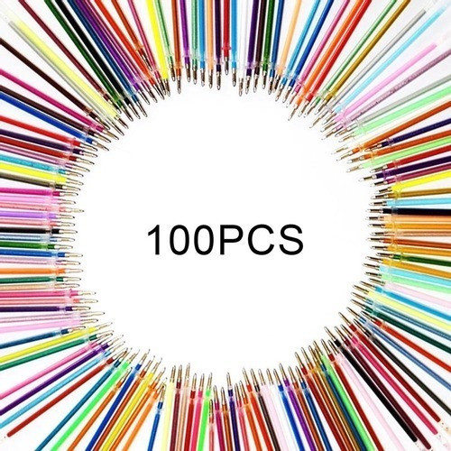 Jogo De Refil P/ Caneta Gel 100 Cores + 5 Tubos 1