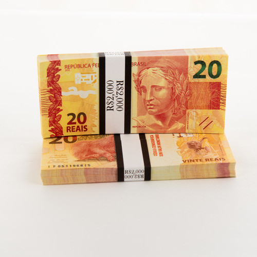 Dinheiro Fake De 20 Reais Tamanho Real Sem Valor Para Clipe 0