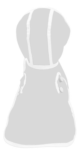 Capa De Chuva Transparente M Capa De Chuva Branca Para Cães 0