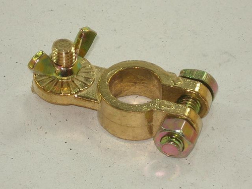 Terminal Bateria Emergencia Autos (+) C/mariposa 0