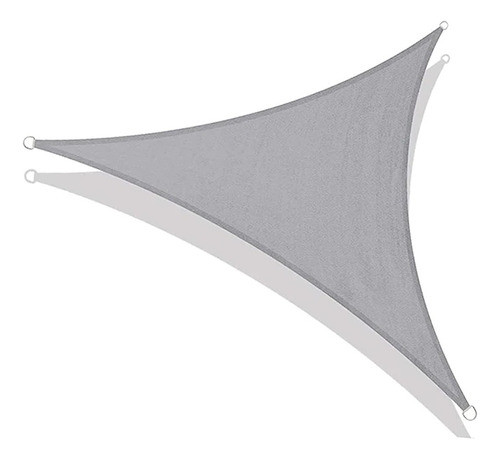 Toldo Vela Sombra Viento Granizo Uv - 4*2.5*5 Triangulo Gris 1