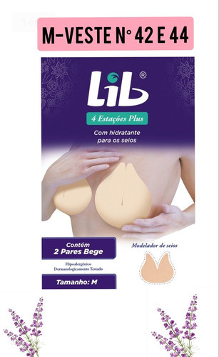 Modelador De Seios Lib 4 Estações Tam. M (veste N° 42,44) 0