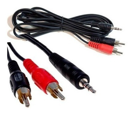 Cable Miniplug 3,5 Estereo Macho-rca Macho Doble 0,9 Mts Est 1