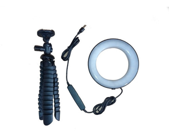 Trípode Flexible Con Aro De Luz Maquillaje Video Fotografía 0 Trípode Flexible Con Aro De Luz Maquillaje Video Fotografía 0