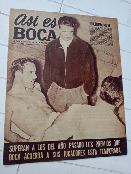 Asi Es Boca N.55 - 26 Abril 1955 Moriño-masajista Quintieri 0