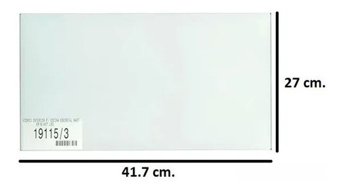 Vidrio Interior P/ Cocina Escorial 41.7 X 27 Cm Master 1