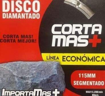 Disco Diamantado Segmentado 115mm Cortamas X2 Uni - Ynter 1