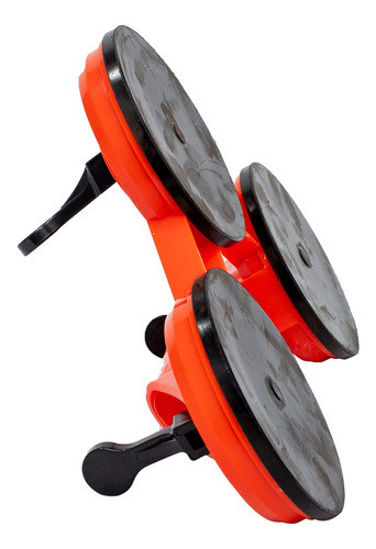 Ventosa Plástica Tripla 12 Cm Capacidade 120kg Porcelanato 1