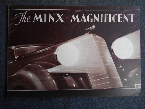 Minx Magnificient 1936 Catálogo Folleto Publicidad  Rootes 0