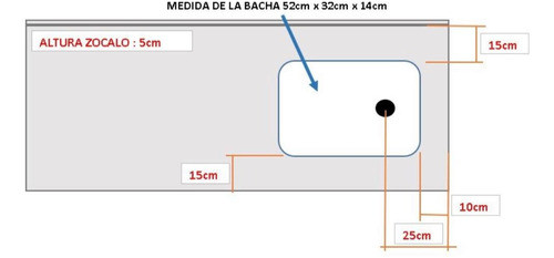 Mesada Acero Con Bacha Y Sopapa 1,20mt X 0,60mt Oferta 1