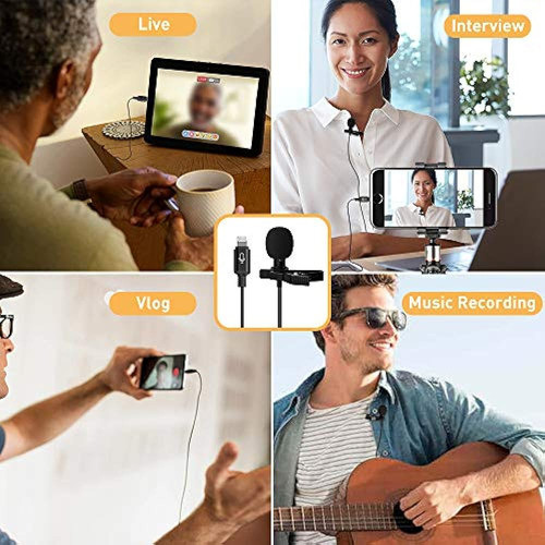 Micrófono Profesional Para iPhone Lavalier Solapa Omnidirecc 0