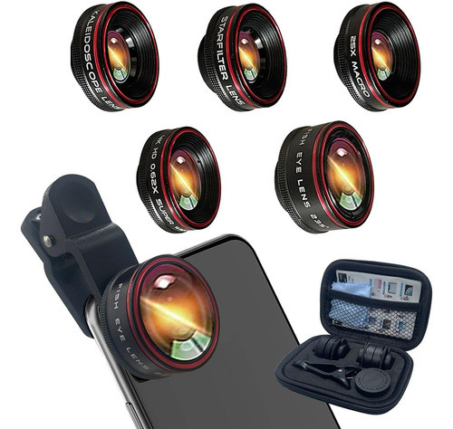 Kit 5 Lentes P/camara Celular 0