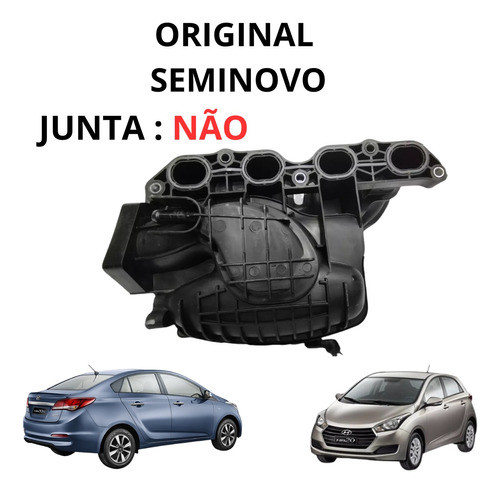 Coletor Admissão Hb20 1.0 3cc 12v 2012 2019 2838004040 1