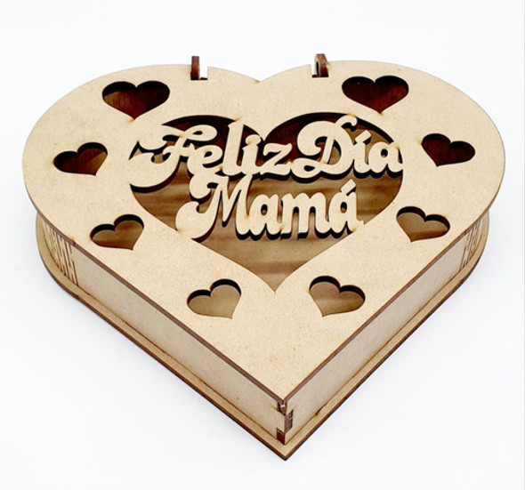 Caja Bombonera Corazón Fibrofacil X 50 Unidades 0