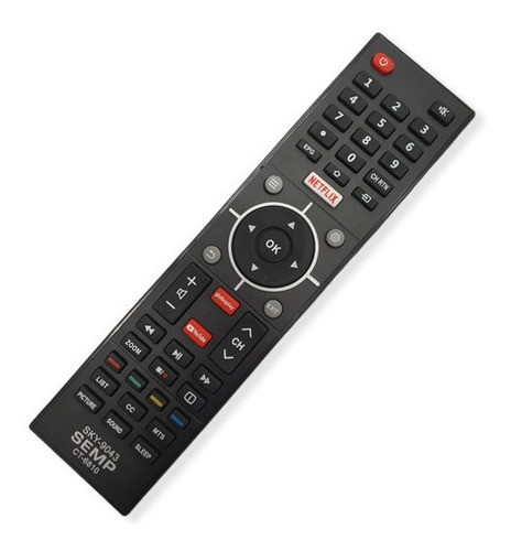 Controle Remoto De Tv Semp Led Smart Ct-6840 Ct-6810 Netflix 1