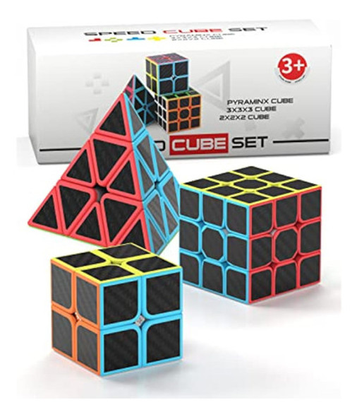Juego De Cubos De Velocidad, Calcomanías De Fibra 0