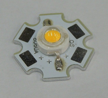 Led 3w  Azul Con Disipador Estrella 30lumen 120° 1