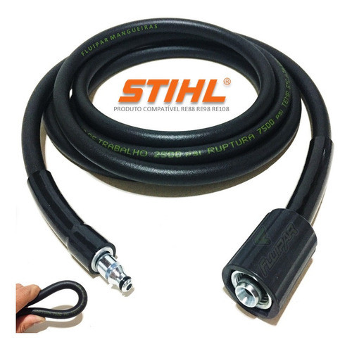 Mangueira Lava Jato Alta Pressão Stihl Re 88 98 108 - 10mts 0
