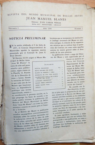 Revista Del Museo Municipal De Bellas Artes Juan M. Blanes 1
