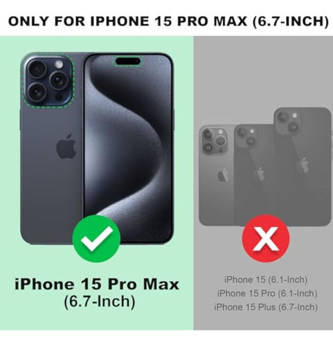 Silverback Funda Para iPhone 15 Pro Max, Funda Con 1
