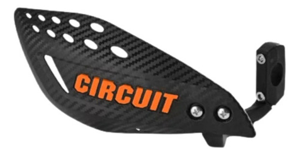 Protetor Mão Vector Carbon Preto/laranja Circuit 0 Protetor Mão Vector Carbon Preto/laranja Circuit 0