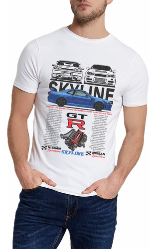 Plantilla Remera Nissan Skye Line Vector Sublimar Dtf 0