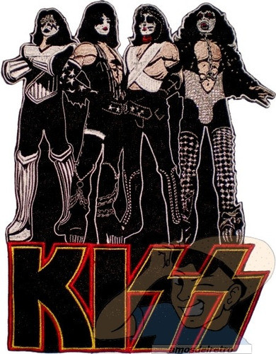 Parche Bordado Kiss Love Gun Grande Espalda Rock Adr 0