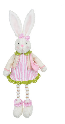Pelúcia Casal Sr. Sra Coelho Coelhinha Páscoa Sentado 60 Cm 1
