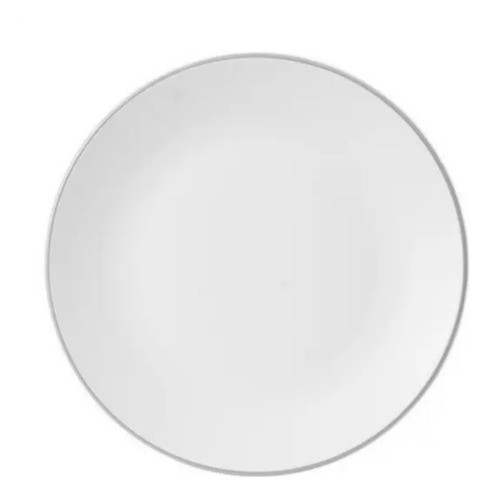 Jogo Pratos De Sobremesa 19cm 4pcs Borda Prata Legacy Silver 1