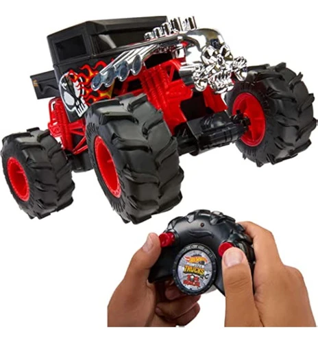 Hot Wheels Rc Monster Trucks Bone Shaker En Escala 0