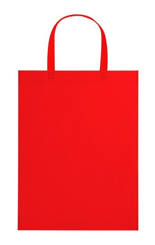 100 Bolsas Friselina Tela Eco 30x40 De 80g Rojas Lisas 1