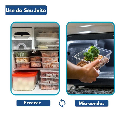 Pote Descartável 150ml Tampa Freezer Microondas Marmita 20un 1