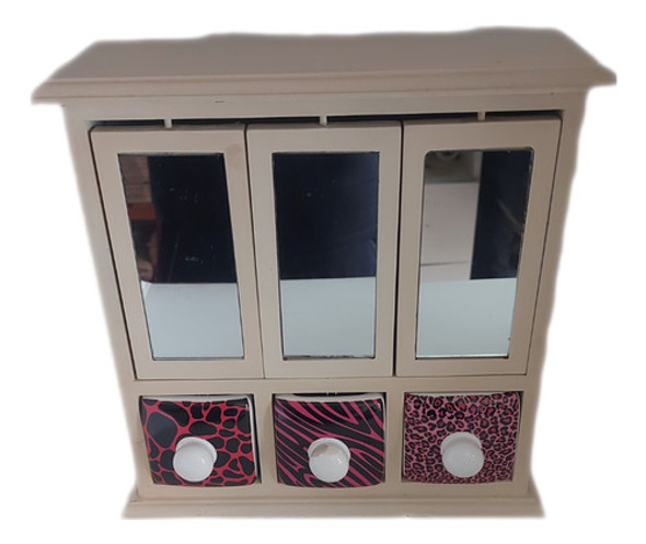 Guarda Roupa De Madeira Brinquedo  Porta Jóias 0