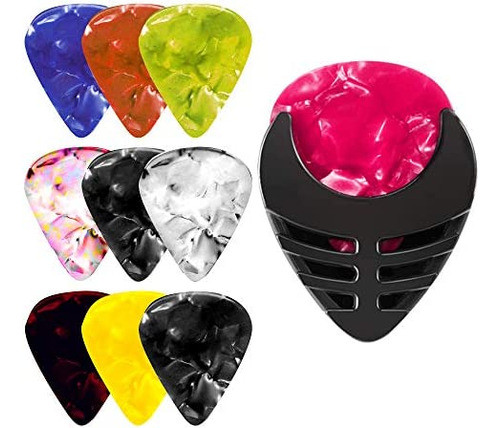 10 Púas De Guitarra Con Soporte De Color Aleatorio De 1 Para 0