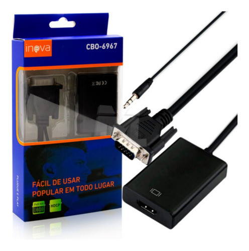 Adaptador Conversor Vga Para Hdmi Inova Cbo-6967 0