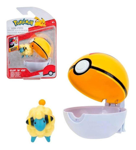 Pokémon Figura Con Pokebola Mareep Art 95057 Lanús 0