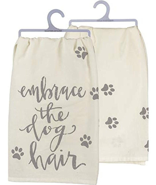 Primitivos De Kathy Embrace The Dog Hair Dish Towel 0
