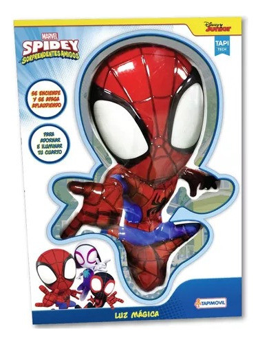Luz Mágica Infanti 3d Aplausos Spidey Spiderman Hombre Araña 0