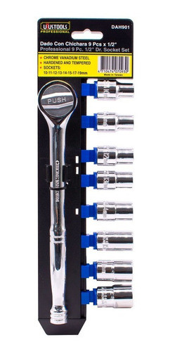 Juego De Dado 1/2  9pz 10mm-19mm Uyus Dah901 0