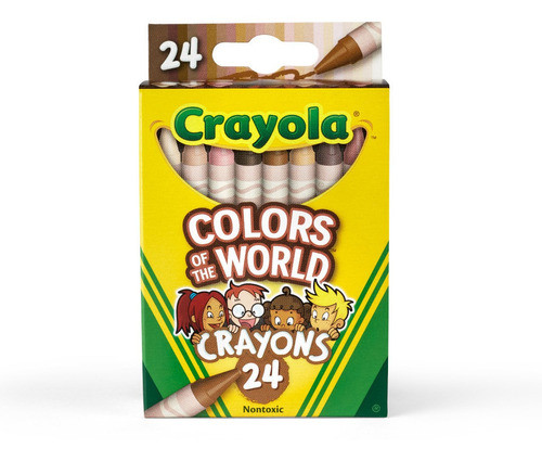 Crayola: Caja X 24 Crayolas Pieles Del Mundo 0