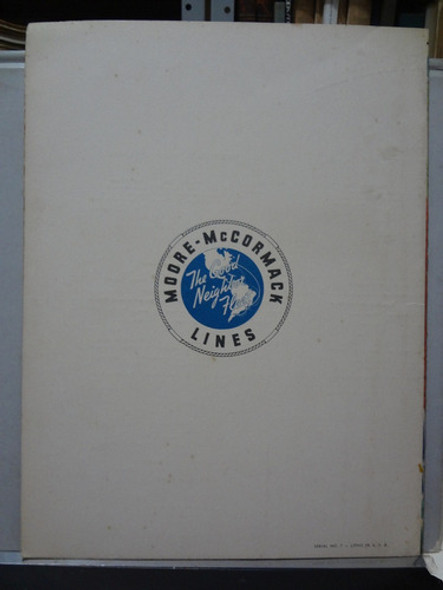 Cardapio Moore Mccormack Lines 17 08 1951 Trinidad 1