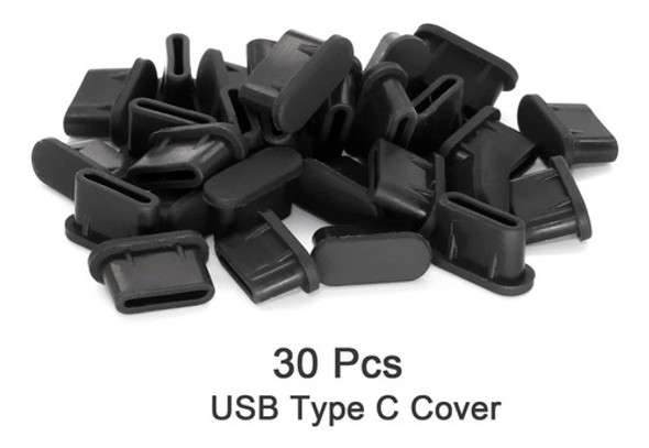 Cubierta Usb Tipo C Tapa Antipolvo Protectores De Silicona 1