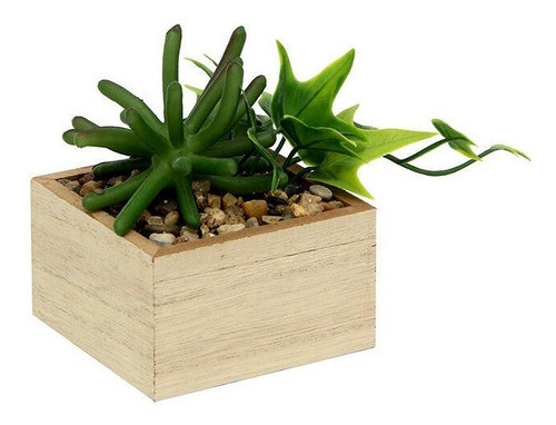 Maceta Con Plantas Artificiales Decorativas 9x9x11cm Mcc7043 0
