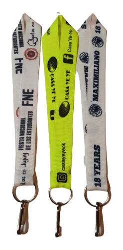 50 Cintas Llaveros  / Personalizadas De 45 Cm 1