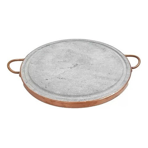 Grelha Em Pedra Sabão  40cm Para Pizzas  E Carnes Grelhadas 1