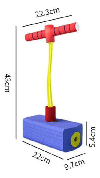 Pogo Bouncer Pogo Vara Placa De Equilíbrio Forte Azul 1