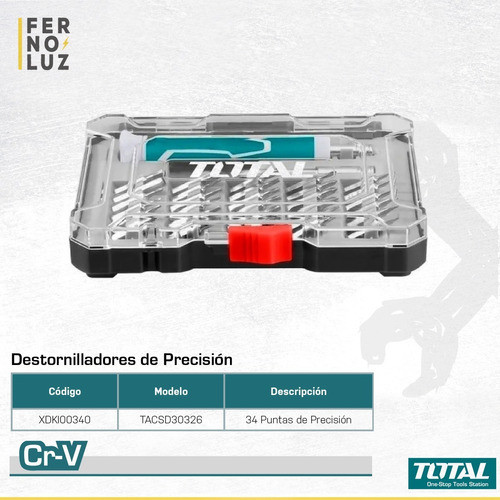 Set De 32 Puntas De Precision Industrial Total Tacsd30326 1