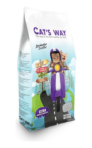 Arena Aglomerante Gato Cats Way 20lts (17kg) Lavanda 0